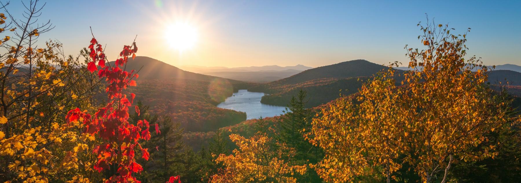 fall morning in Killington, Vermont