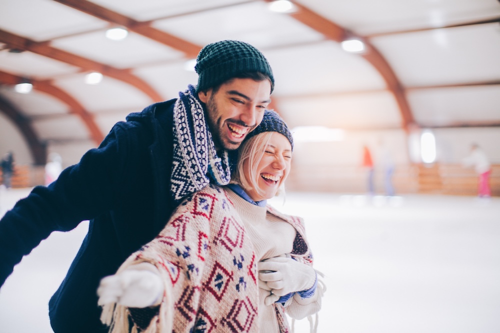 couple ice skating