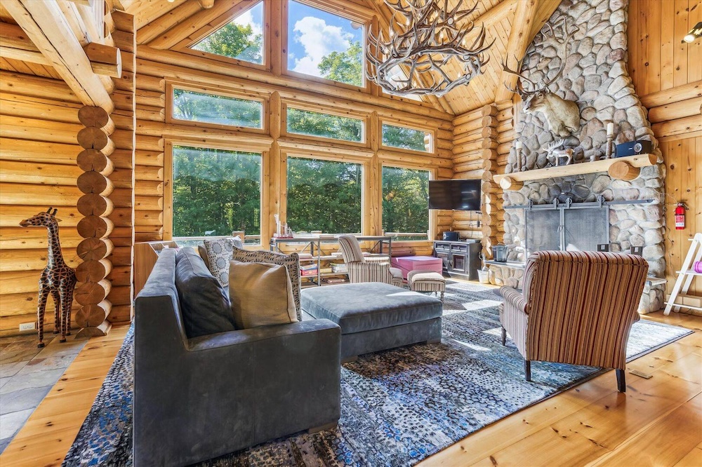 Living room of beautiful Killington, Vermont vacation rental